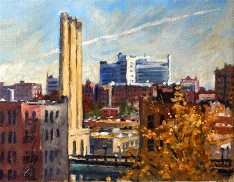 New York Cityscape Oil Painting The Long View/NYC 12x20 | Etsy