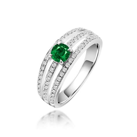 Emerald Diamond Ring - Venessa Diamonds