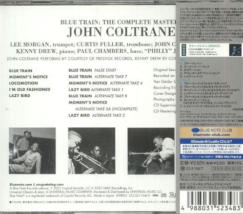 John COLTRANE Blue Train The Complete Masters Deluxe Edition CD At