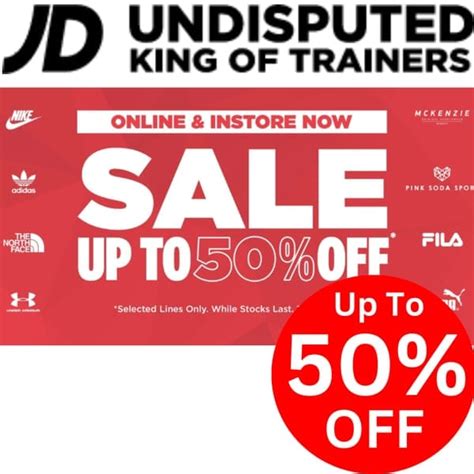 HUGE JD Sports Sale! up Tto 50% off Selected Lines Only! at JD Sports