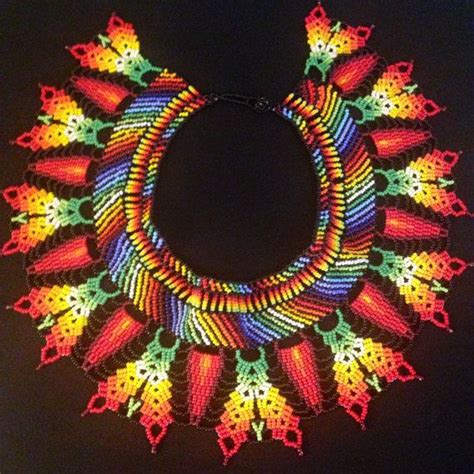 Free Shipping Native American Bead Work Enchanted Beaded Necklace