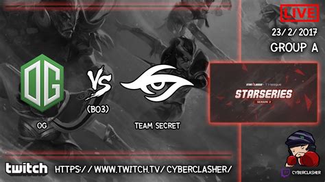 Sl I League Starseries Ss Og Vs Secret Game Youtube