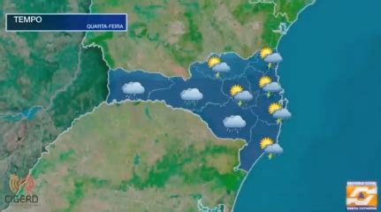 VÍDEO Previsão do tempo para Santa Catarina quarta feira 11 10 2023