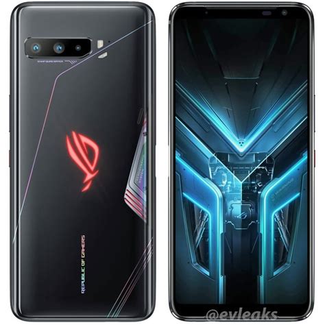 ASUS ROG Phone 3 ve filtrado su diseño frontal y también dorsal