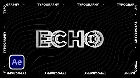 Trendy Echo Effect Techniques For Motion Graphics After Effects Artofit