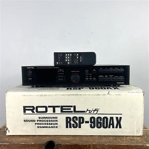 Rotel RSP 960AX Surround Processor Preamplifier Black W Reverb