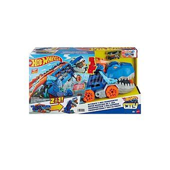 Hot Wheels Hot Wheels City Cami N T Rex Definitivo Dinosaurio Transporte Y Pista Para Coches De