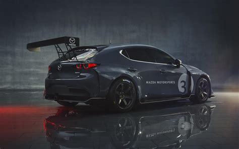 Mazda3 Tcr Goes Racing With A Giant Wing The Car Guide