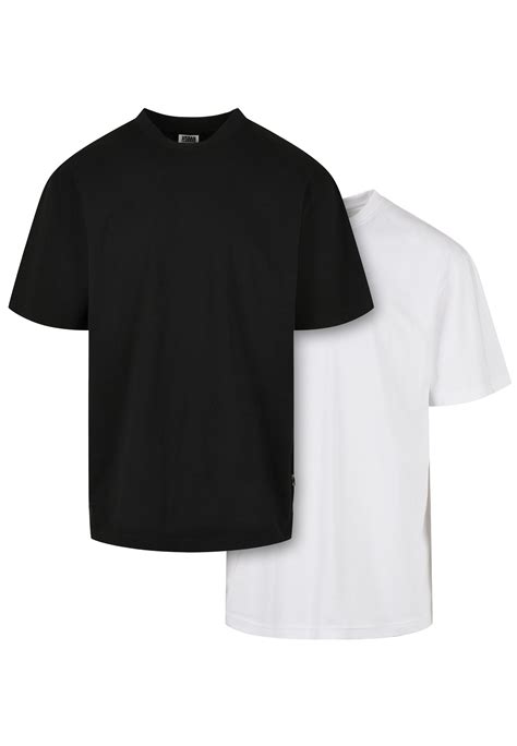 Urban Classics 2 Pack T Shirt Basic Black Whiteweiß Zalandoch