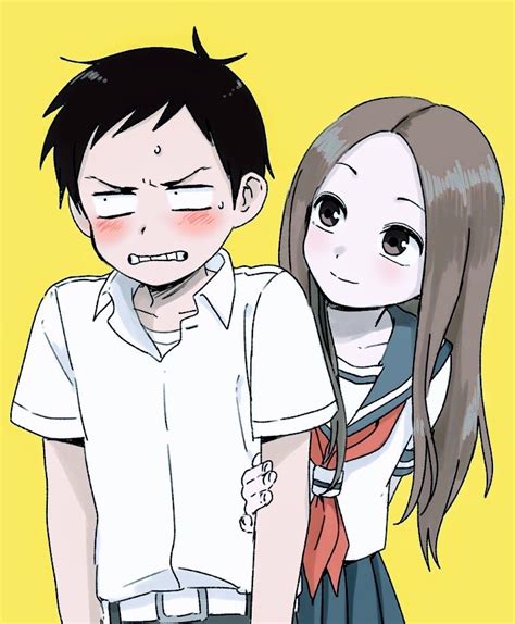 Takagi x Nishikata - Karakai Jouzu no Takagi-san #GG #anime | Animasi, Pasangan animasi, Pasangan