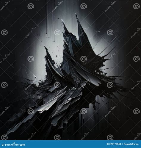 Abstract Black Oil Painting Stock Illustration - Illustration of artwork, wallpaper: 275170544