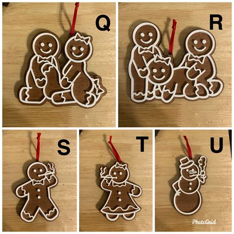 Gingerbread Naughty Christmas Ornament Etsy