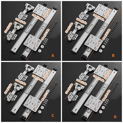 Smooth and Quiet Folding invisible Door Rail Cabinet Door Sliding