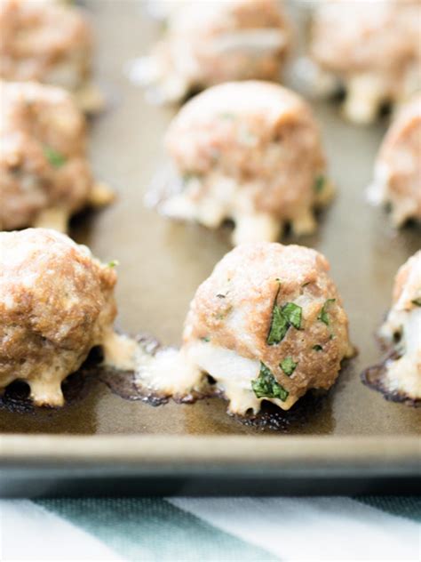 Oven Baked Turkey Meatballs - Sweetly Splendid