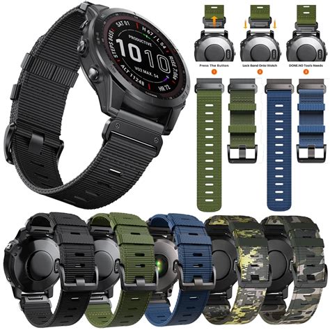 Correia De Nylon Quick Release Para Garmin Fenix Pulseira Para Rel Gio