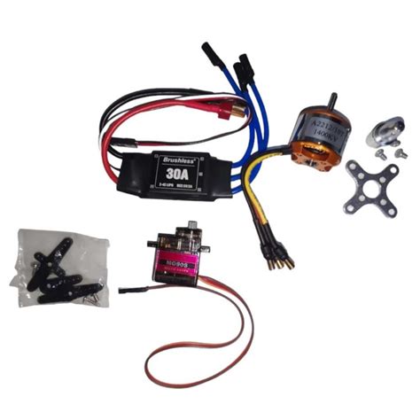 Kit Eletr Nica Para Aeromodelo Treinador Motor Esc Servo Shopee