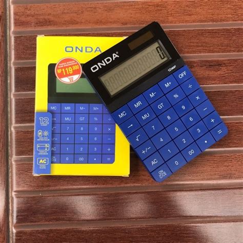 Jual Kalkulator ONDA 12 Digit Dual Power BIG DISPLAY Calculator Soft