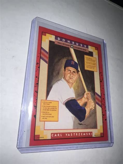 Donruss Leaf Diamond King Carl Yastrzemski Hof Boston Red