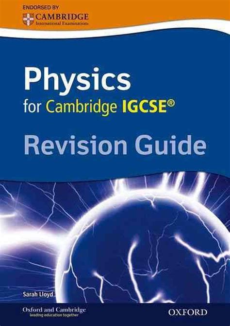 Cambridge Physics Igcse Revision Guide By Sarah Lloyd Paperback