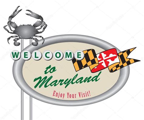 Rroad sign Welcome to Maryland Stock Vector by ©VIPDesignUSA 90812534