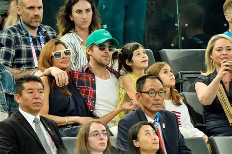 Ryan Gosling and Eva Mendes enjoy Paris Olympics with family - The