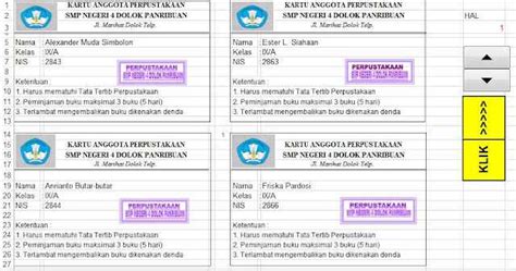 Detail Contoh Kartu Anggota Perpustakaan Koleksi Nomer