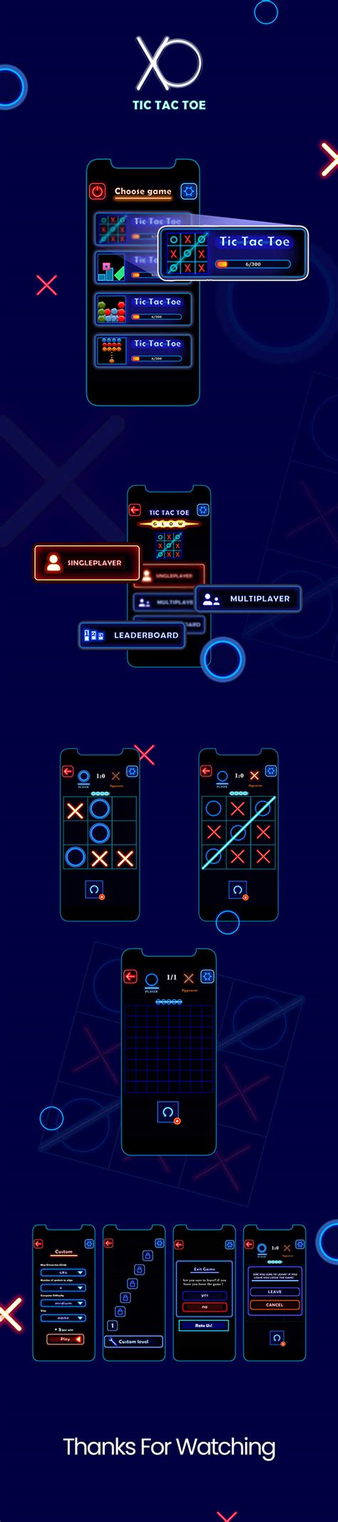 Tic Tac Toe Game Ui On Behance