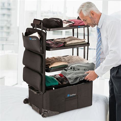 ShelfPack - Suitcase With Built-In Shelves | The Green Head