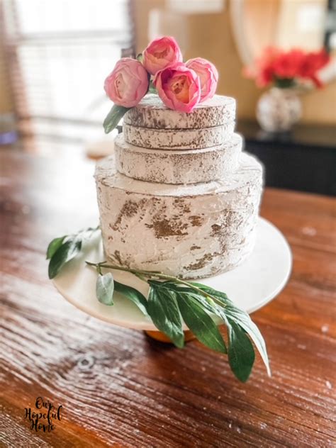 Our Hopeful Home How To Make A Fake Naked Cake