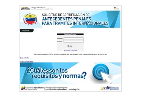 Certificado De Antecedentes Penales En Venezuela Certificado De