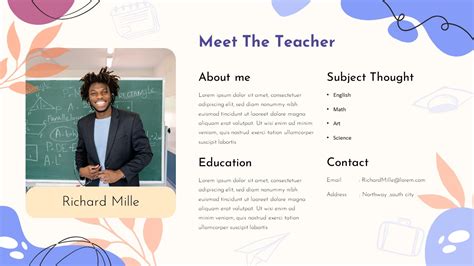 Meet the Teacher PowerPoint Template - SlideBazaar