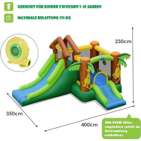 Goplus Aufblasbare H Pfburg Mit Rutsche Verschiedene Optionen
