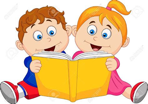 Children Reading Books Clipart | Free download on ClipArtMag