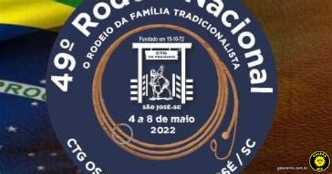 Vem A O Rodeio Nacional Do Ctg Os Praianos Galera Mix