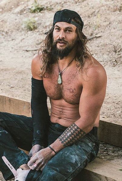 Actor Jason Momoa Muddy And Shirtless YAAY