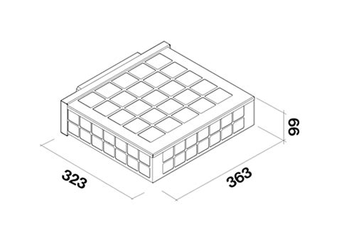 Falmec Kit Groupe Filtre Sous Base Kacl Pour Hotte Downdraft