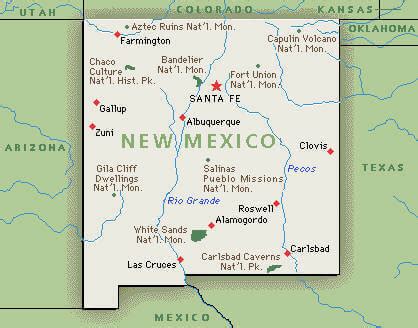 New Mexico Map