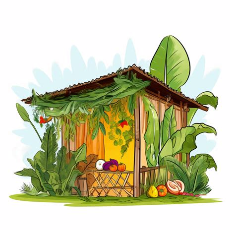 Bahay Kubo With Vegetable Garden Drawing Fasci Garden