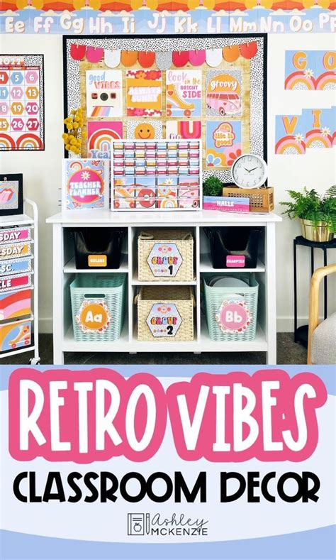 Retro Classroom Decor Bundle Groovy And Bright Classroom Decor Elementary Classroom Decor