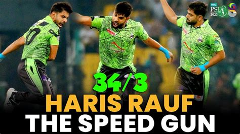 Haris Rauf The Speed Gun Lahore Qalandars Vs Multan Sultans Match