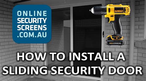 How To Install A Sliding Security Door Au