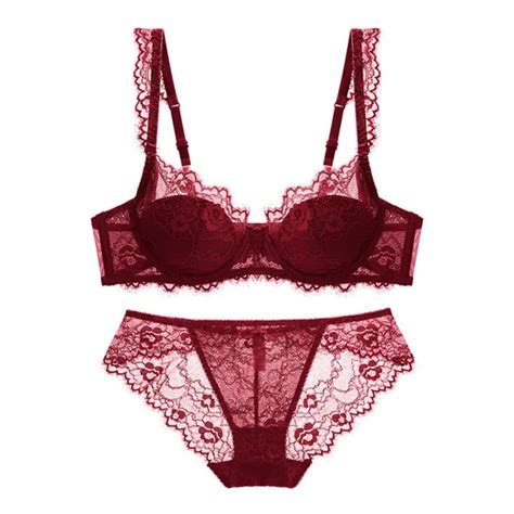 French Sexy Lingerie Set Slim Cotton Breathable Push Up Lace Bra Plus Size Bra Girls Underwear