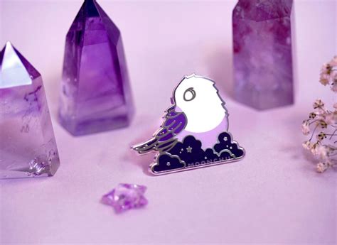 Lullaby Bird Enamel Pin Celestial Enamel Pin Galaxy Bird Etsy