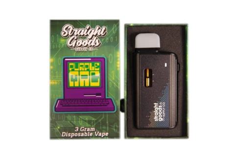 Straight Goods Supply Co Disposable Pen 3g Purple Mac Buy Weed