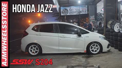 MODIFIKASI HONDA JAZZ VELG SSW S204 AJMHEELSSTORE YouTube