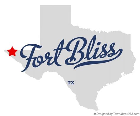 Map of Fort Bliss, TX, Texas