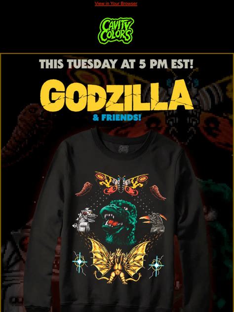 Cavitycolors 🔥 Godzilla And Friends This Tuesday 🦖 Milled