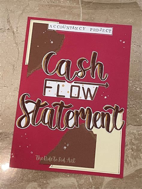 Cash Flow Statement For Accountancy Project