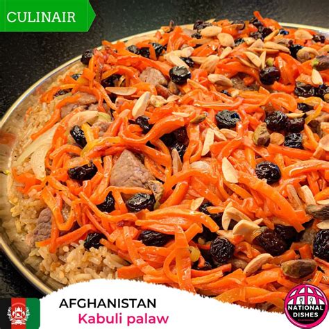 National Dishes Nr 1 Afghanistan Kabuli Palaw Vinissima