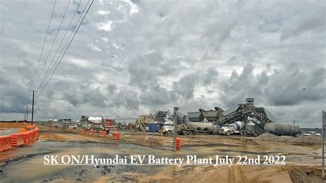 Sk On Hyundai Ev Battery Plant Cartersville Ga July Nd